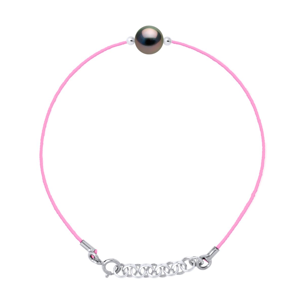 Minimalistisches Tahitiperlen-Armband aus Nylon