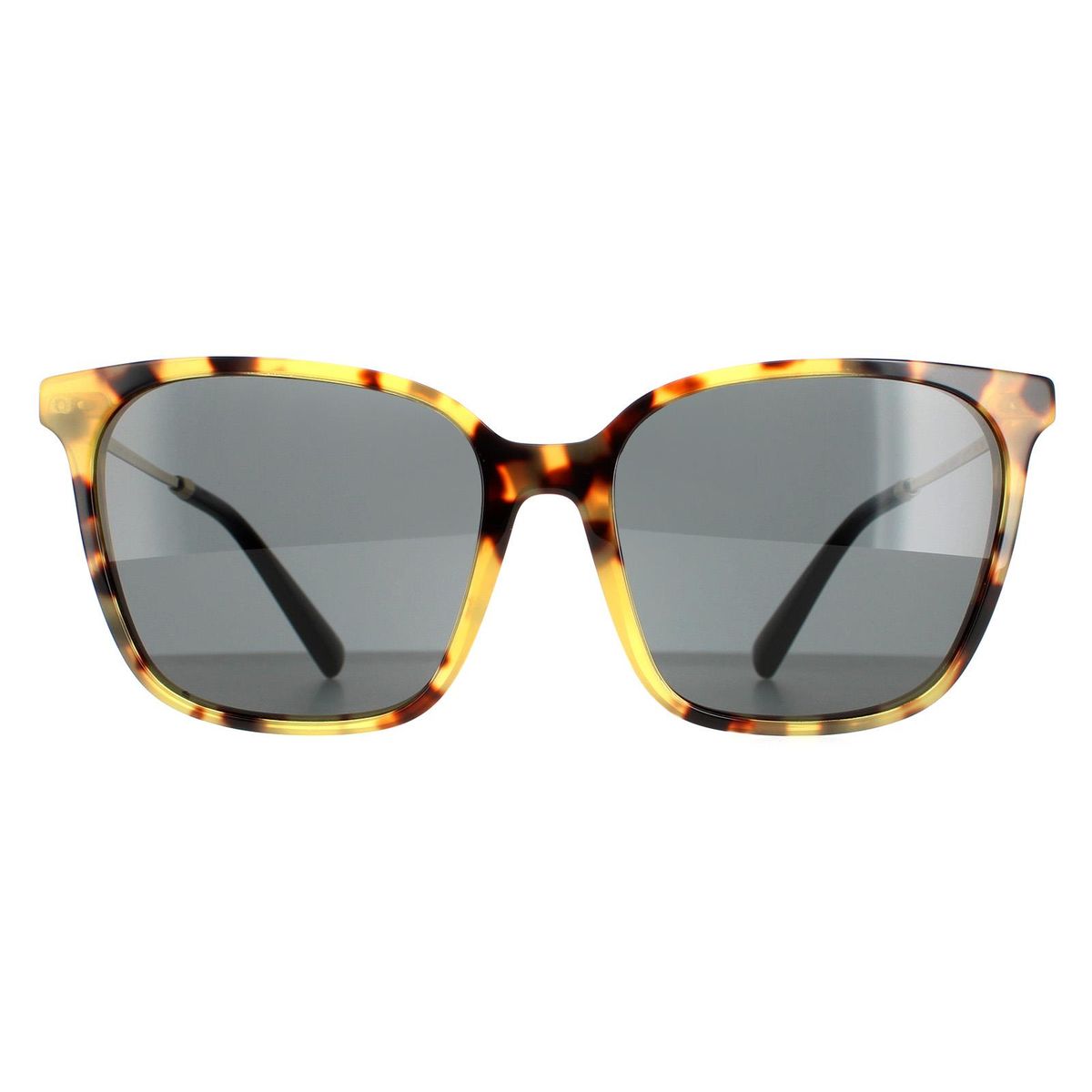 Übergroße quadratische Sonnenbrille in Hornoptik