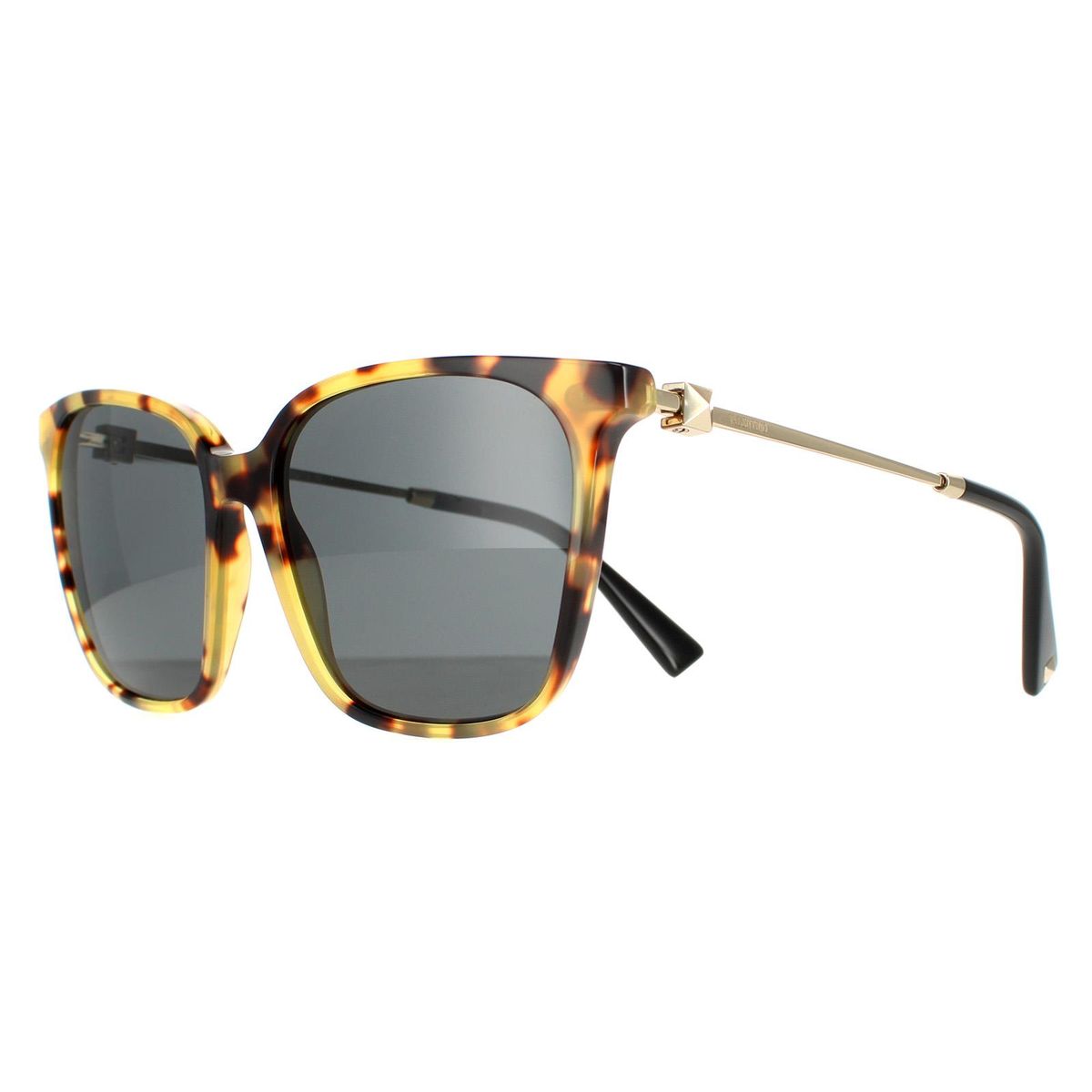 Übergroße quadratische Sonnenbrille in Hornoptik