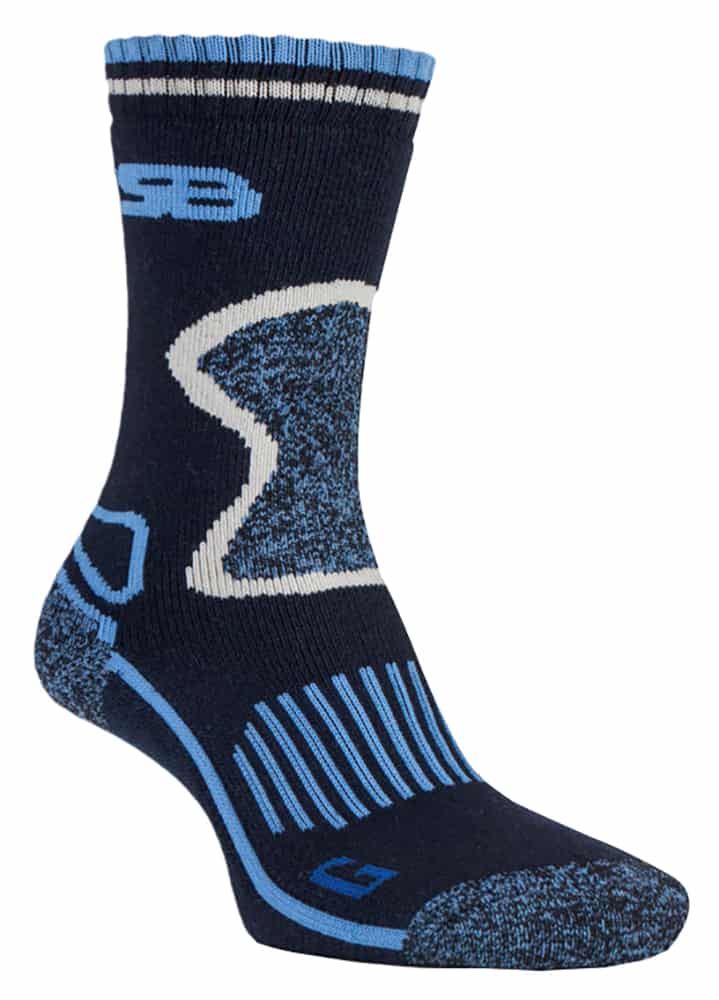 Gepolsterte Wollmischung Wandersocken