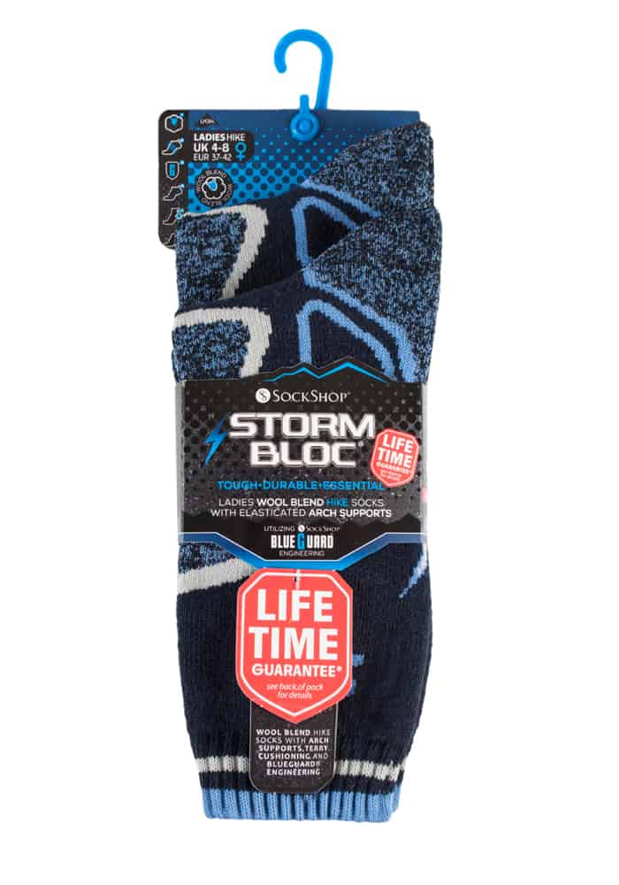 Gepolsterte Wollmischung Wandersocken