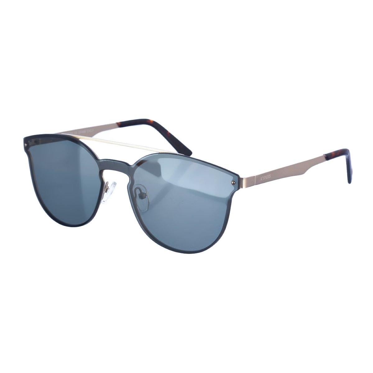 Moderne ovale Doppelsteg-Sonnenbrille