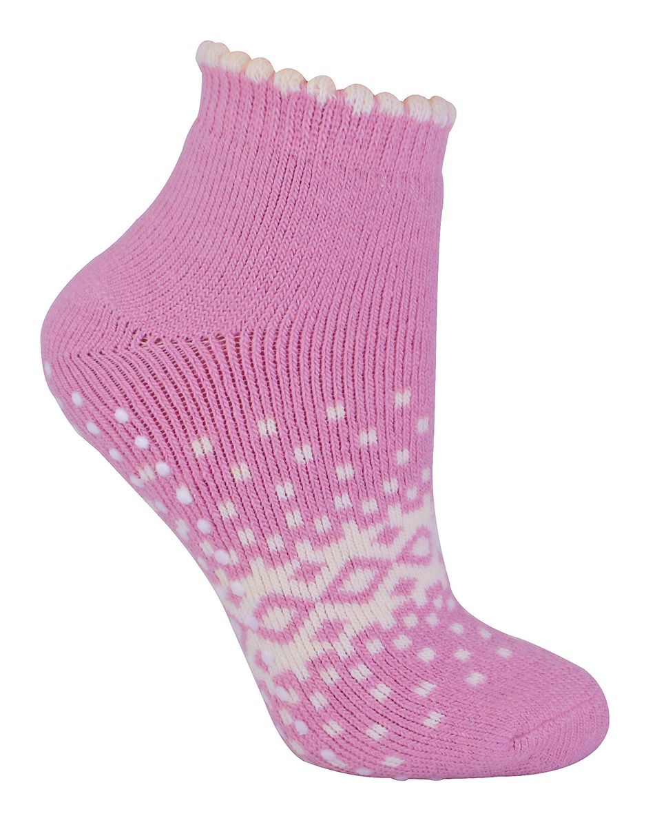 Slipper-Socken mit nordischem Muster