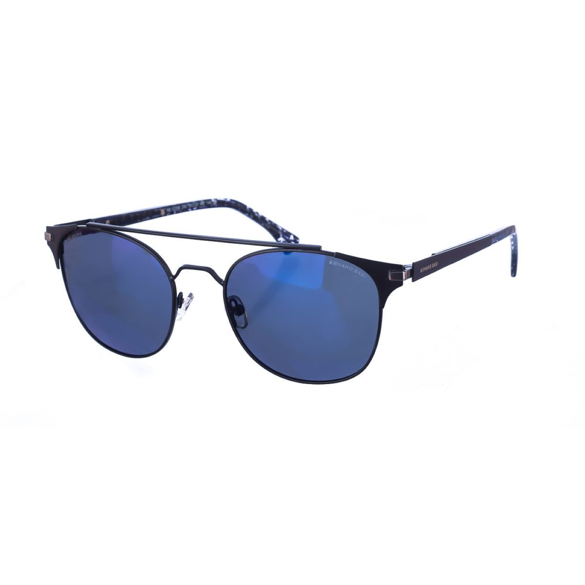 Ovale Metall-Sonnenbrille mit Farbverlauf