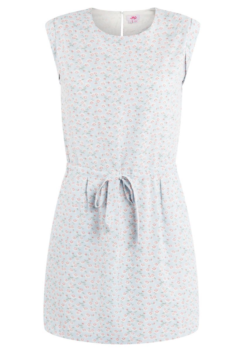 Sommerkleid mit Blumenmuster und Tunnelzug