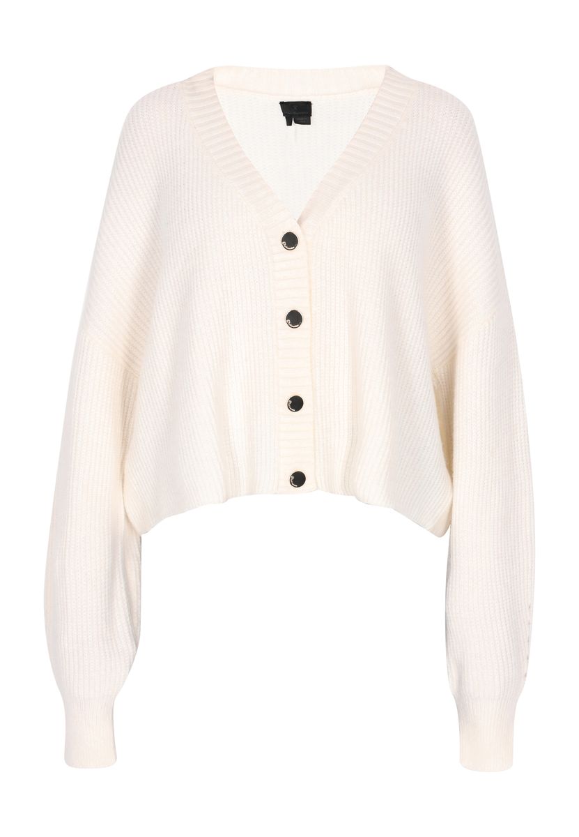 Kurz geschnittener Rippstrick-Cardigan