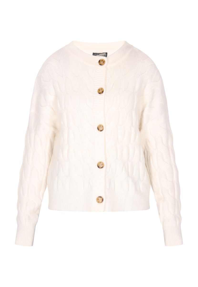 Kurz geschnittener Rippstrick-Cardigan