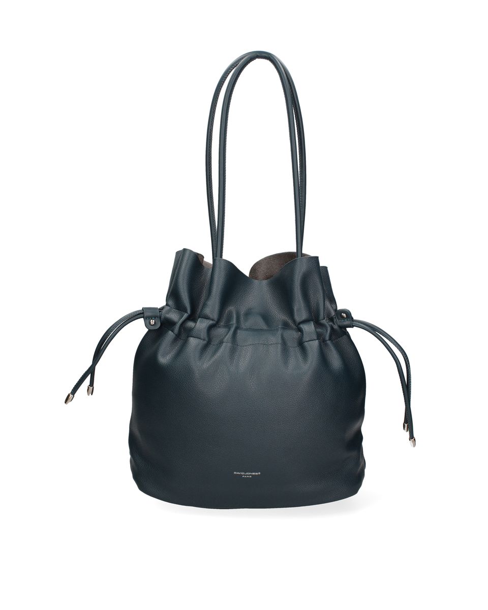 Minimalistische Beuteltasche in Narbenoptik