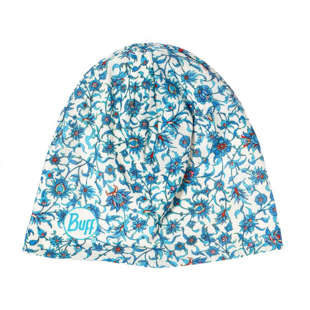 Fleece-gefütterte Beanie mit Blumenmuster
