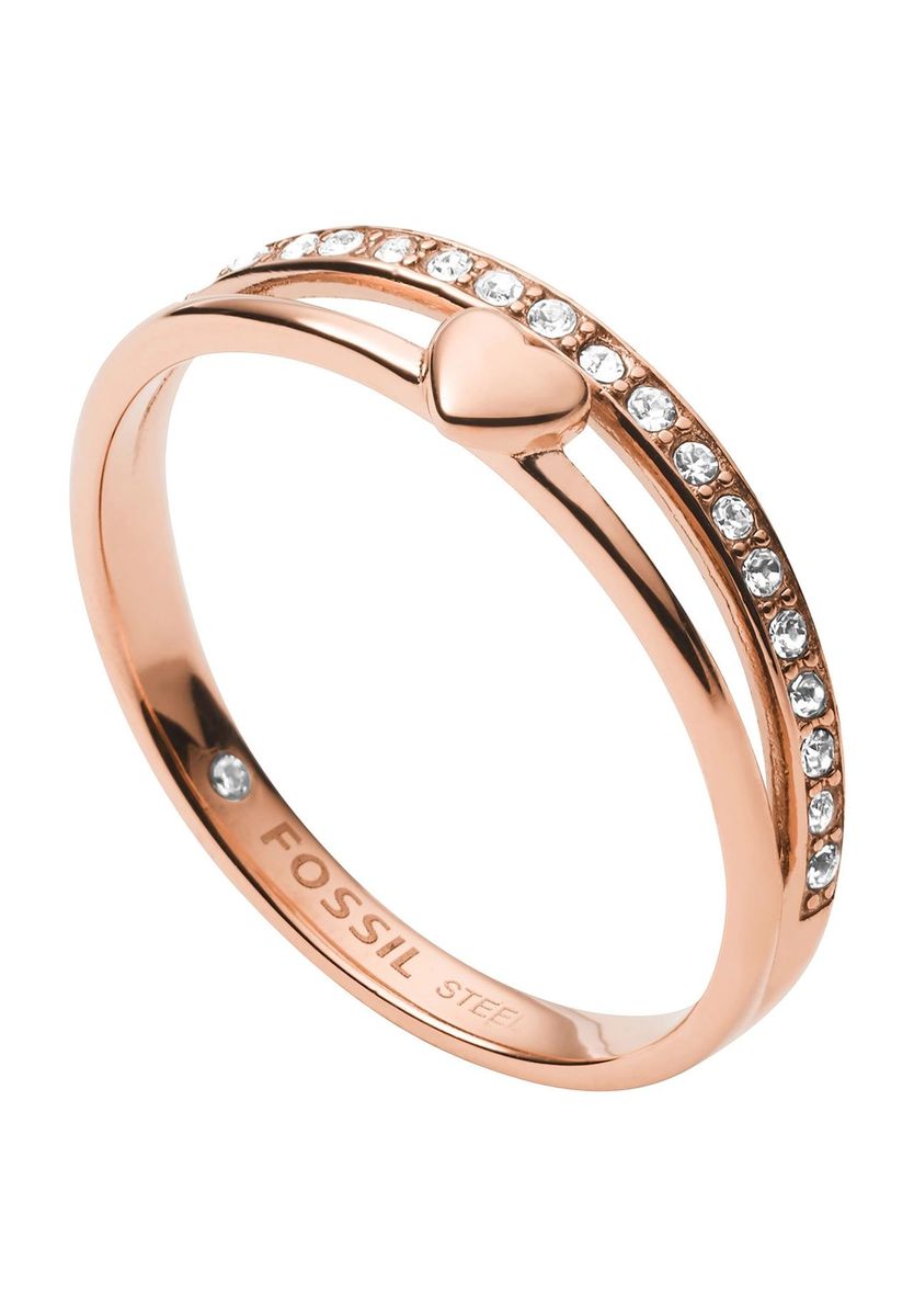 Eleganter Herzring mit geteilter Schiene