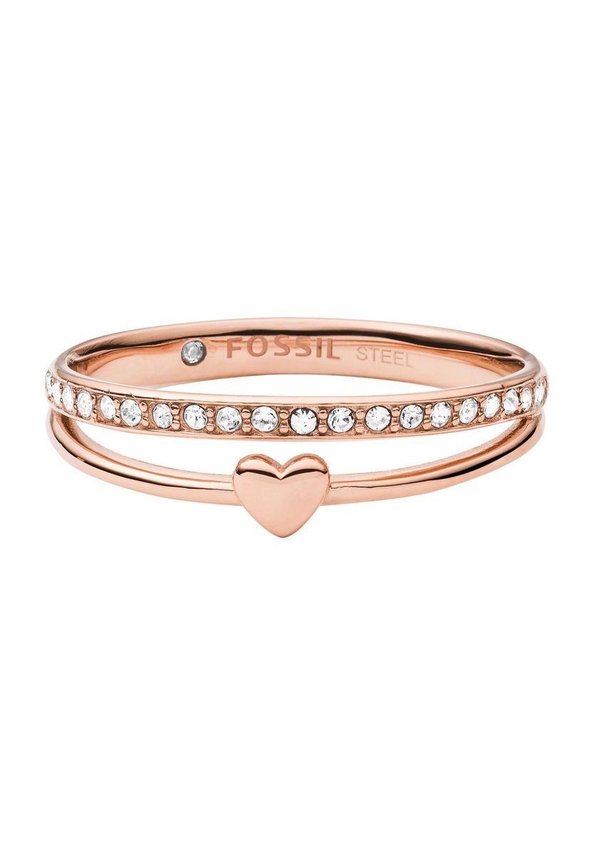 Eleganter Herzring mit geteilter Schiene