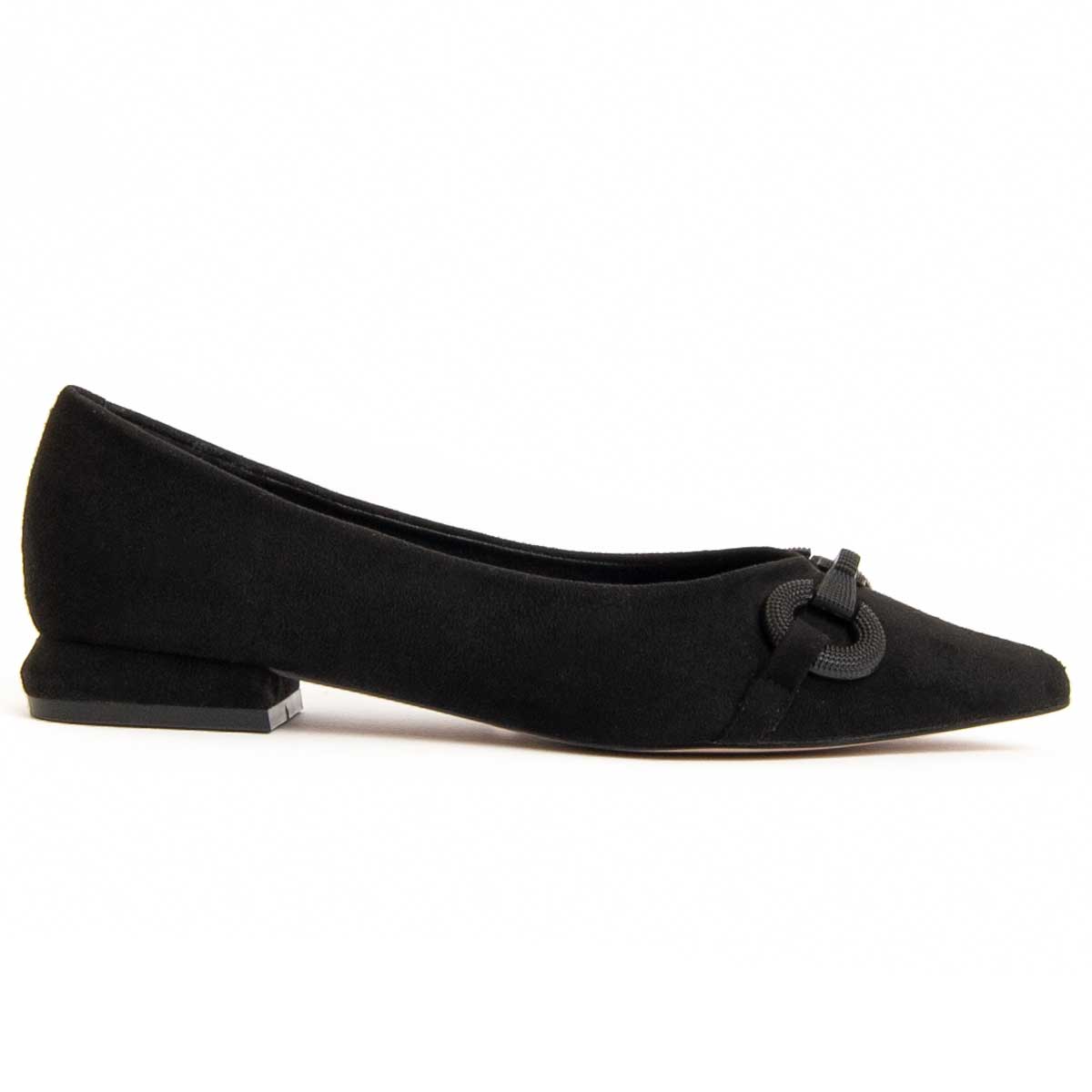 Spitze Ballerinas mit Schmuckelement
