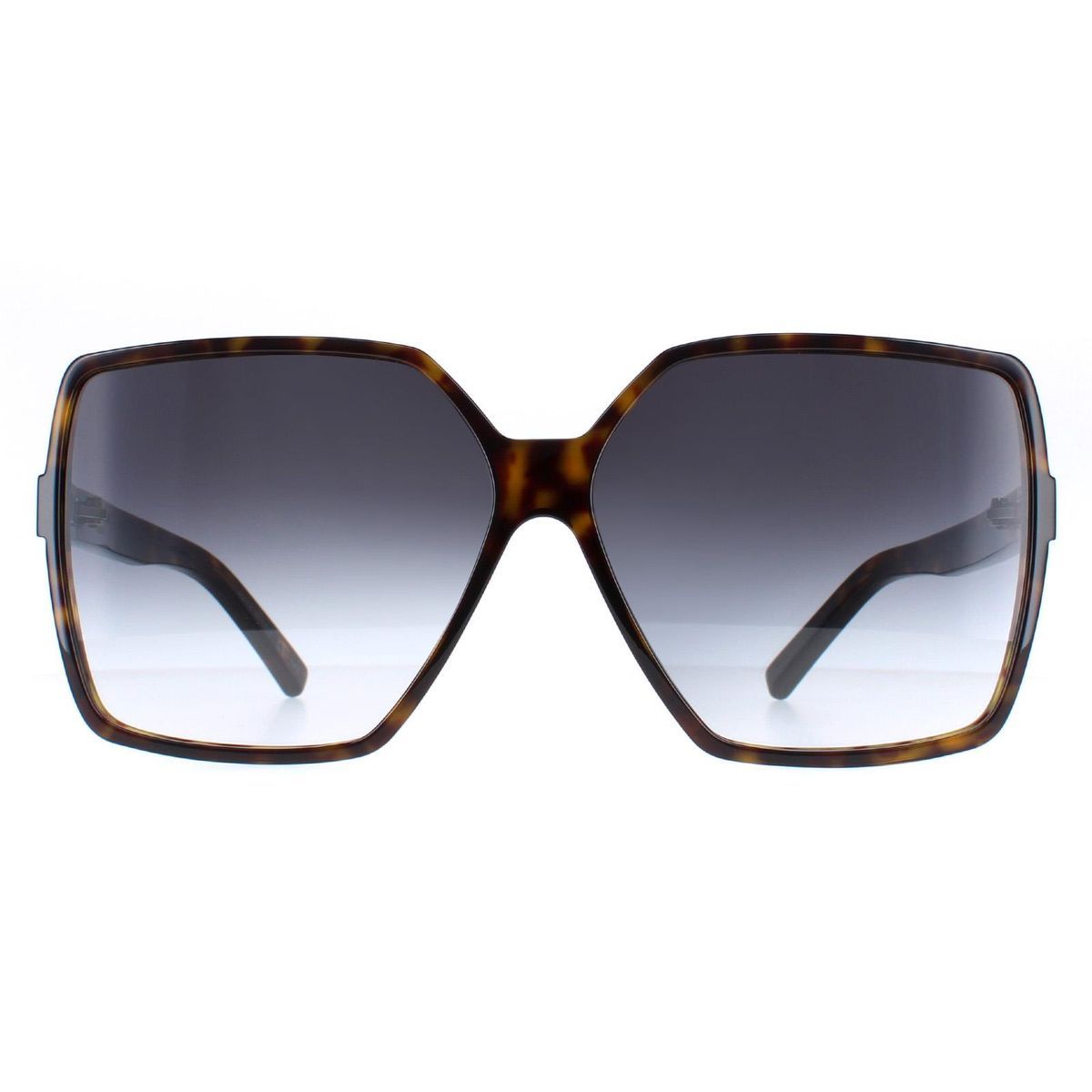 Übergroße quadratische Havanna-Sonnenbrille
