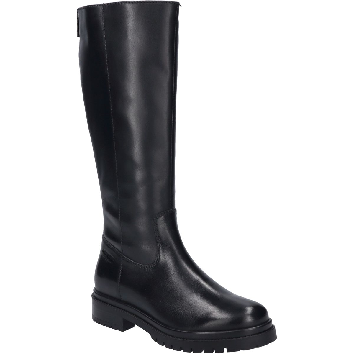 Minimalistische kniehohe Lederstiefel