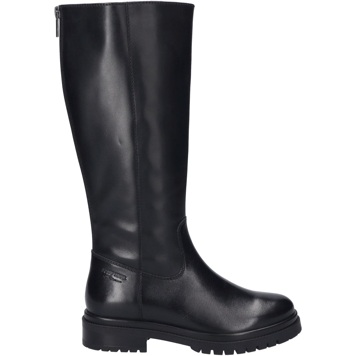 Minimalistische kniehohe Lederstiefel