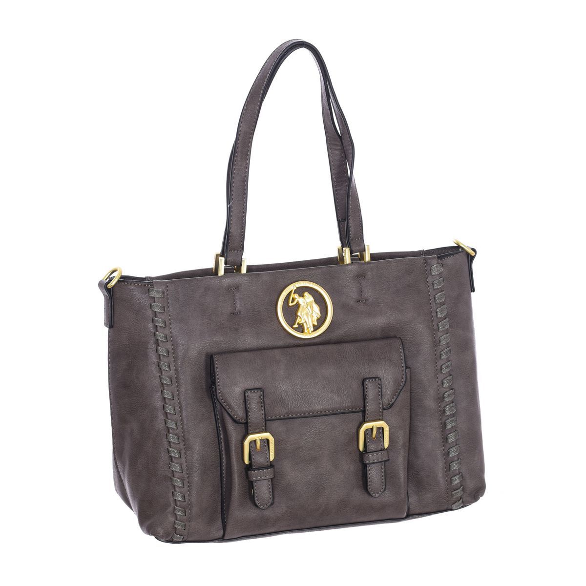Strukturierte Handtasche aus Kunstleder