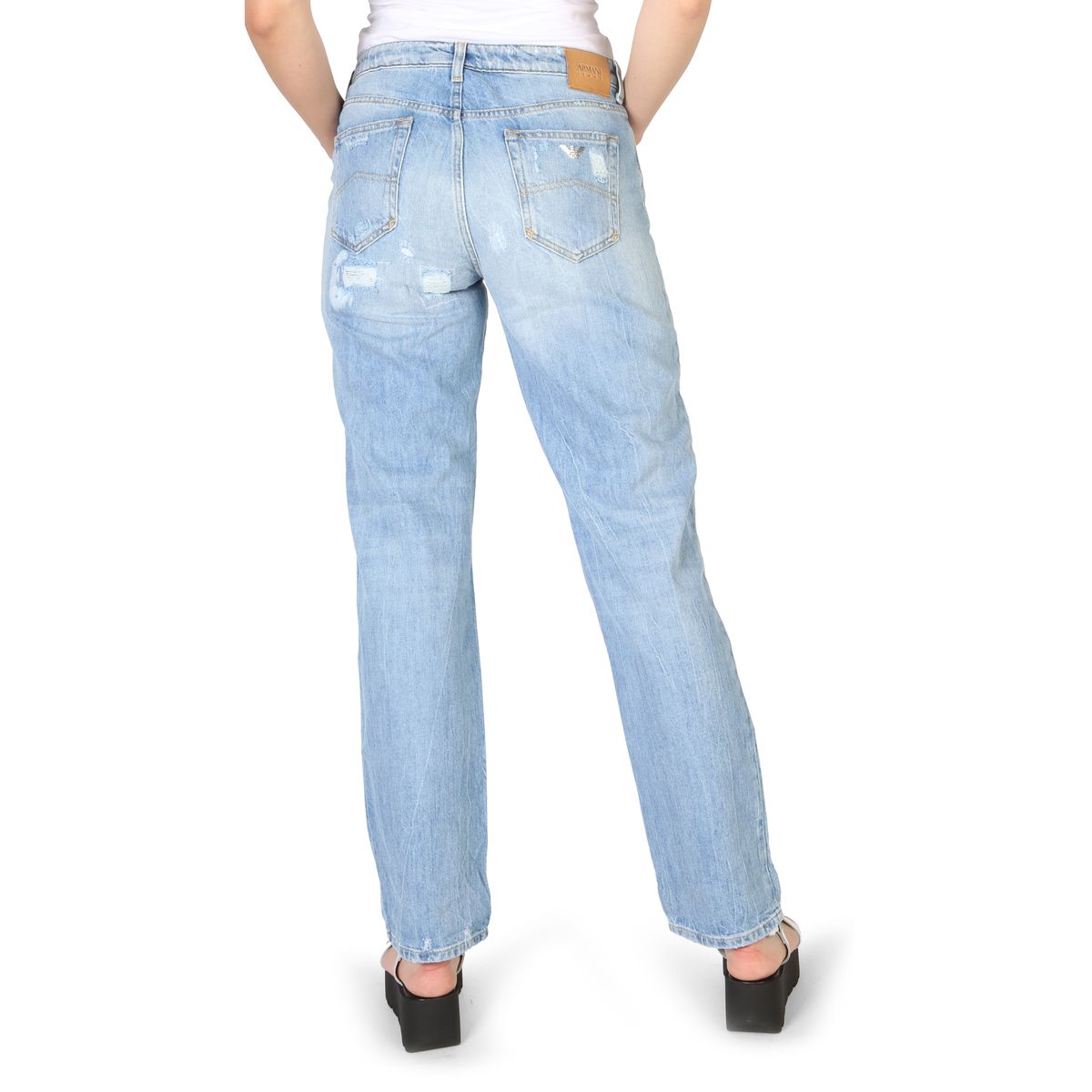 Distressed Jeans mit heller Waschung