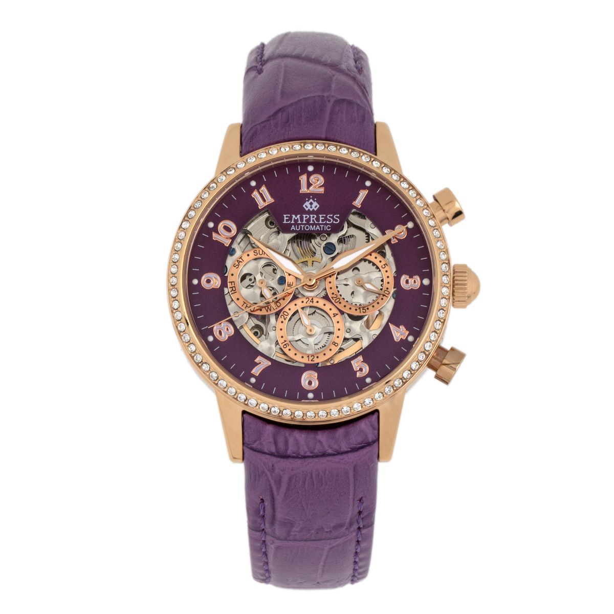 Skelettierte Automatik-Armbanduhr