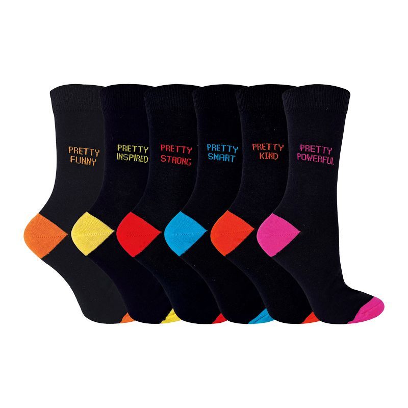 Socken mit motivierenden Sprüchen