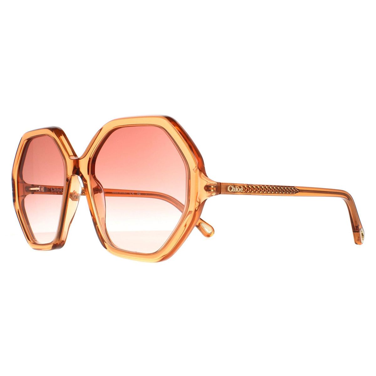 Oversized Geometrische Sonnenbrille mit Farbverlauf