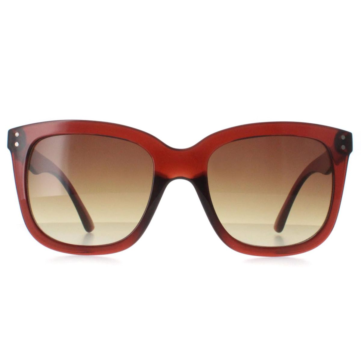 Transparente Oversize-Sonnenbrille mit quadratischem Rahmen