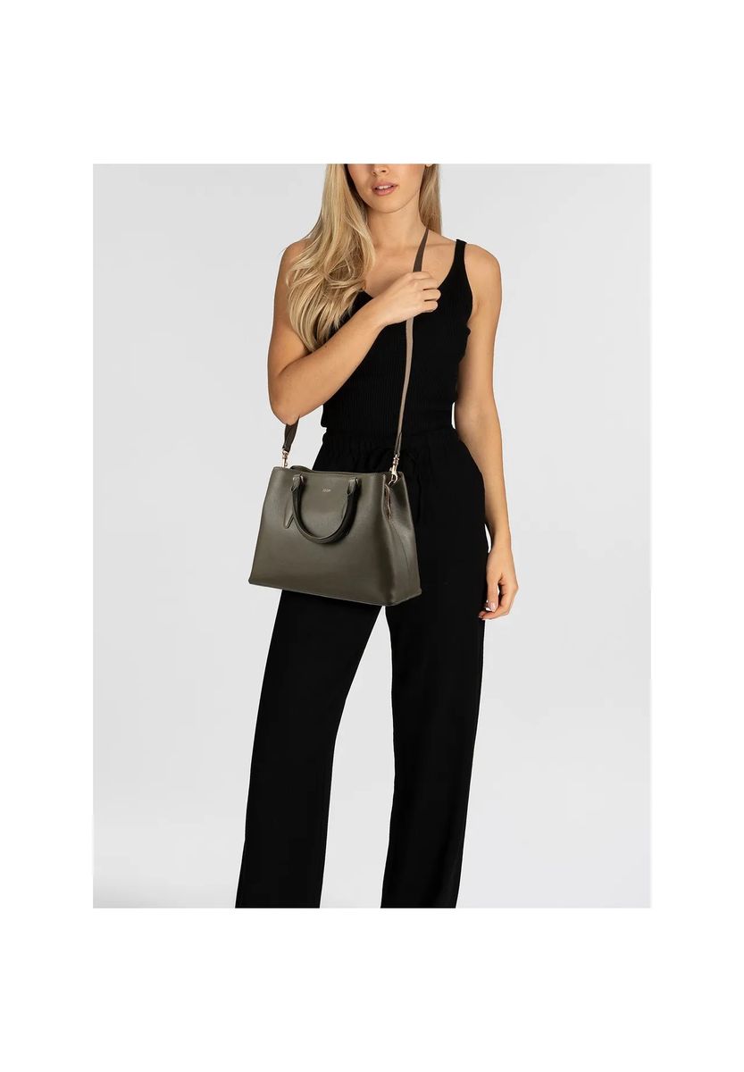 Elegante Lederhandtasche mit Schultergurt
