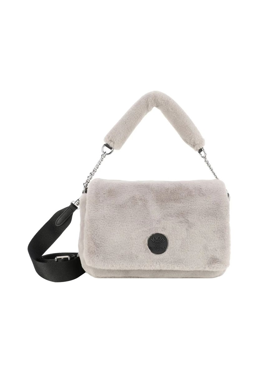 Plüschige Schultertasche aus Kunstfell