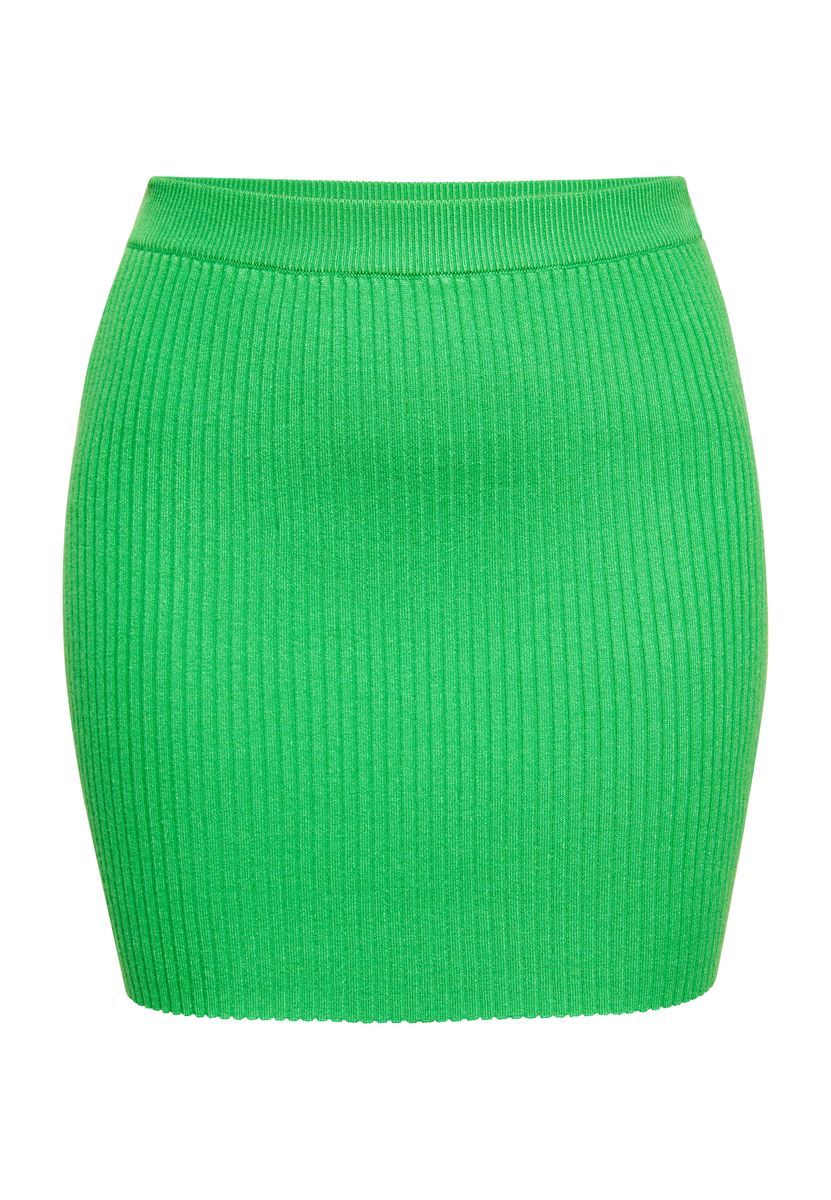 Gerippter Bodycon-Minirock aus Strick