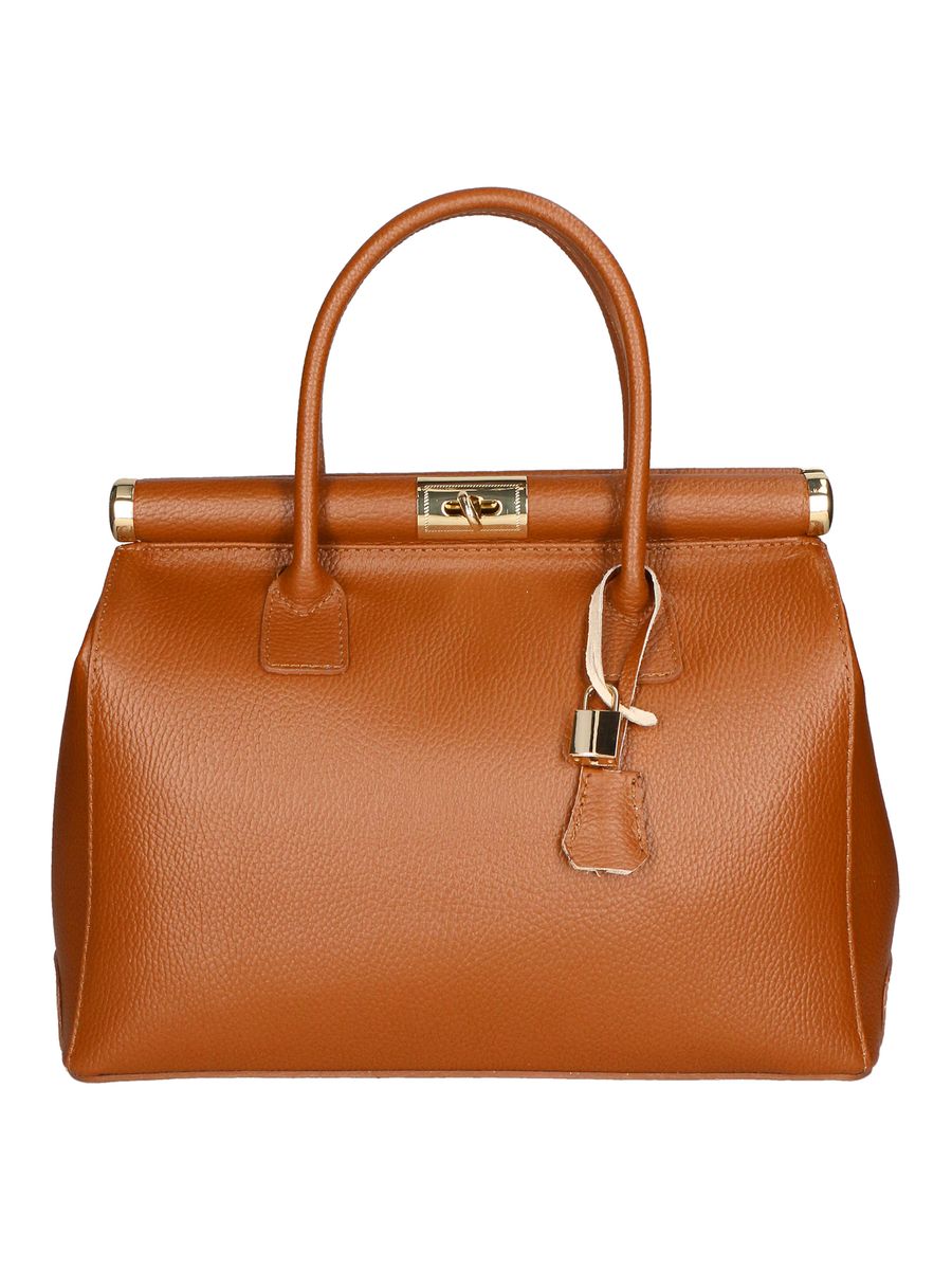 Elegante Handtasche aus Narbenleder