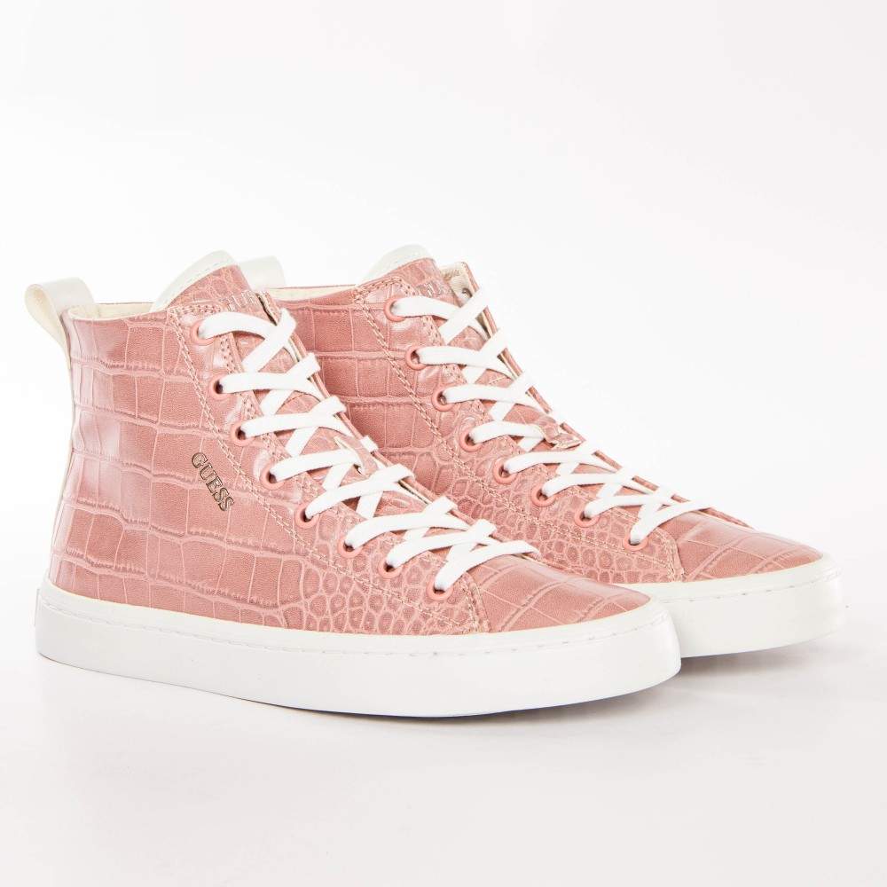 Urbaner High-Top in Kroko-Optik