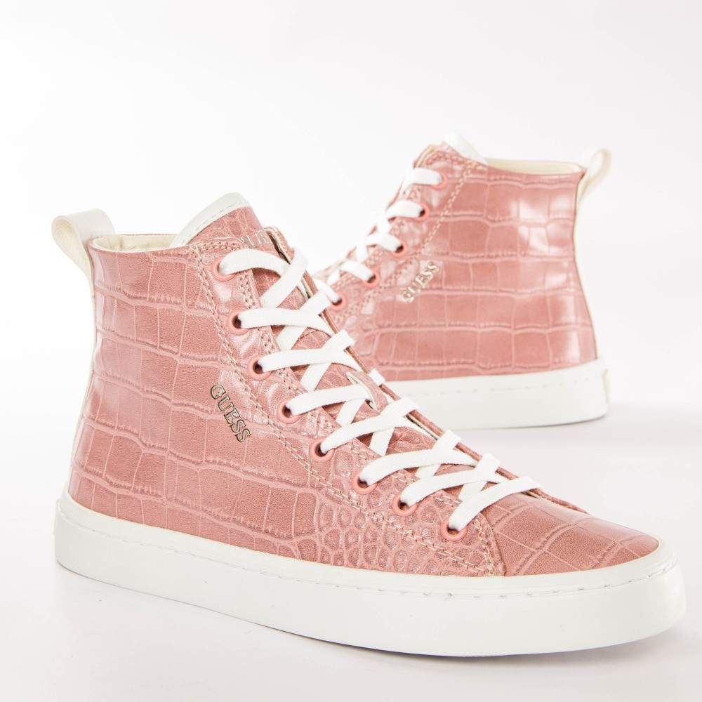 Urbaner High-Top in Kroko-Optik