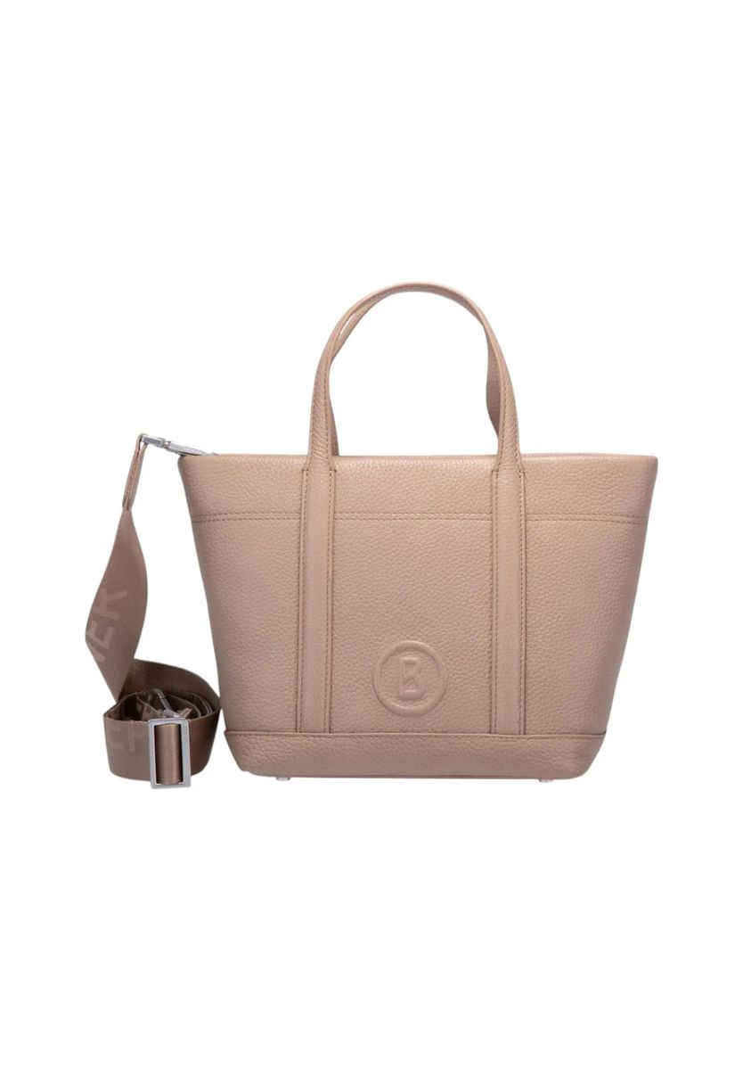 Shopper aus genarbtem Leder