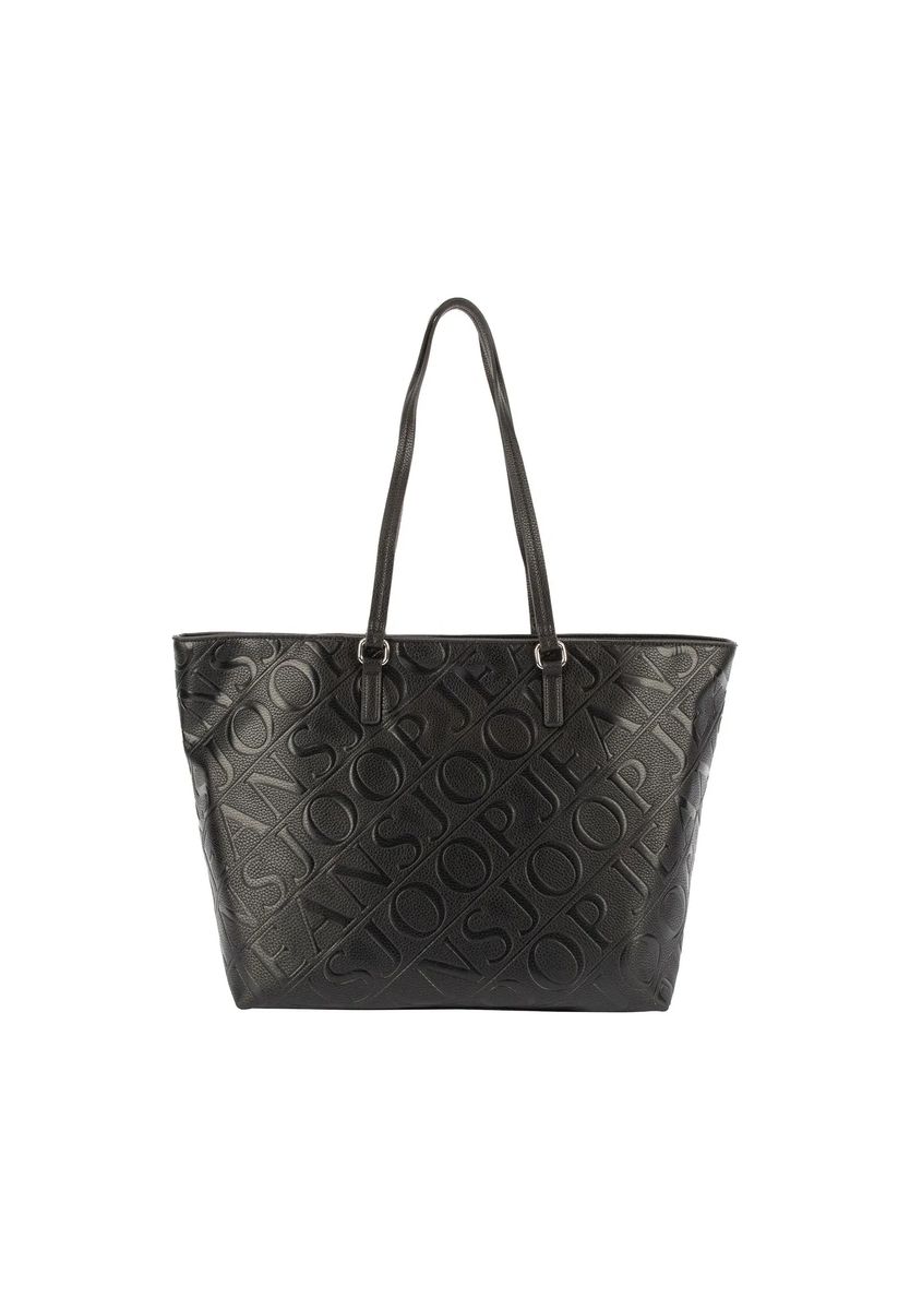 Shopper mit Allover-Logo-Prägung