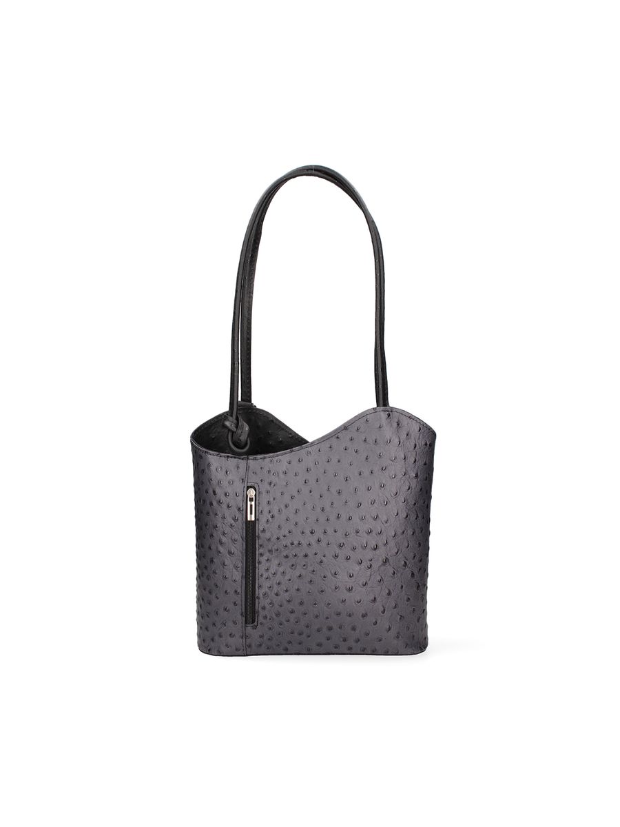 Umwandelbare Tasche aus Straußenleder