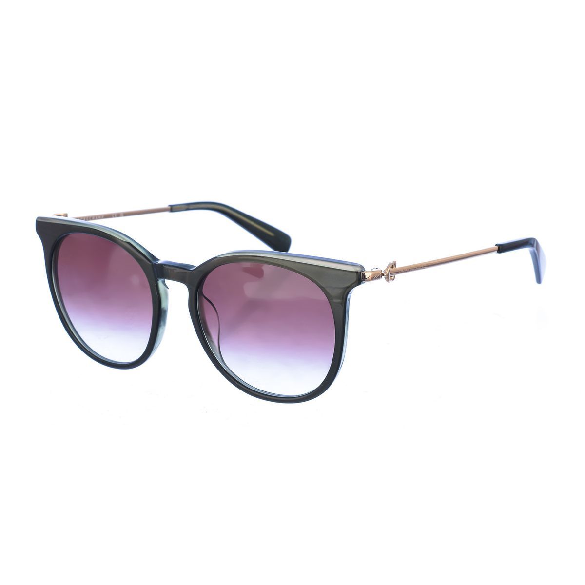 Ovale Sonnenbrille mit Acetatgestell