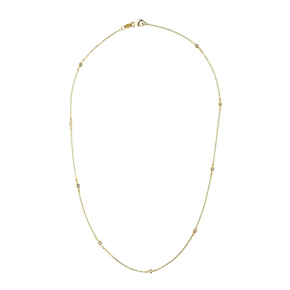 Elegante Diamant-Stationshalskette