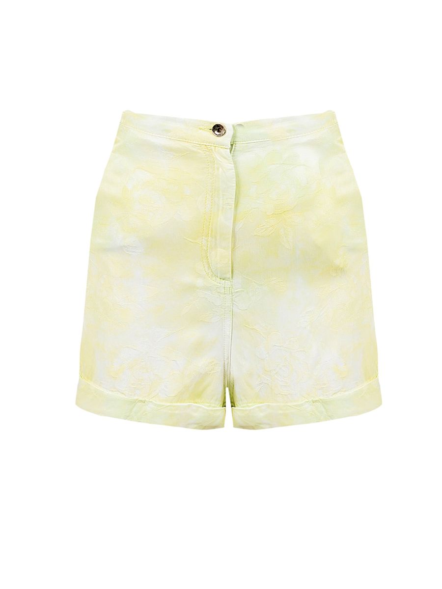 High-Waisted Shorts mit Blumenmuster