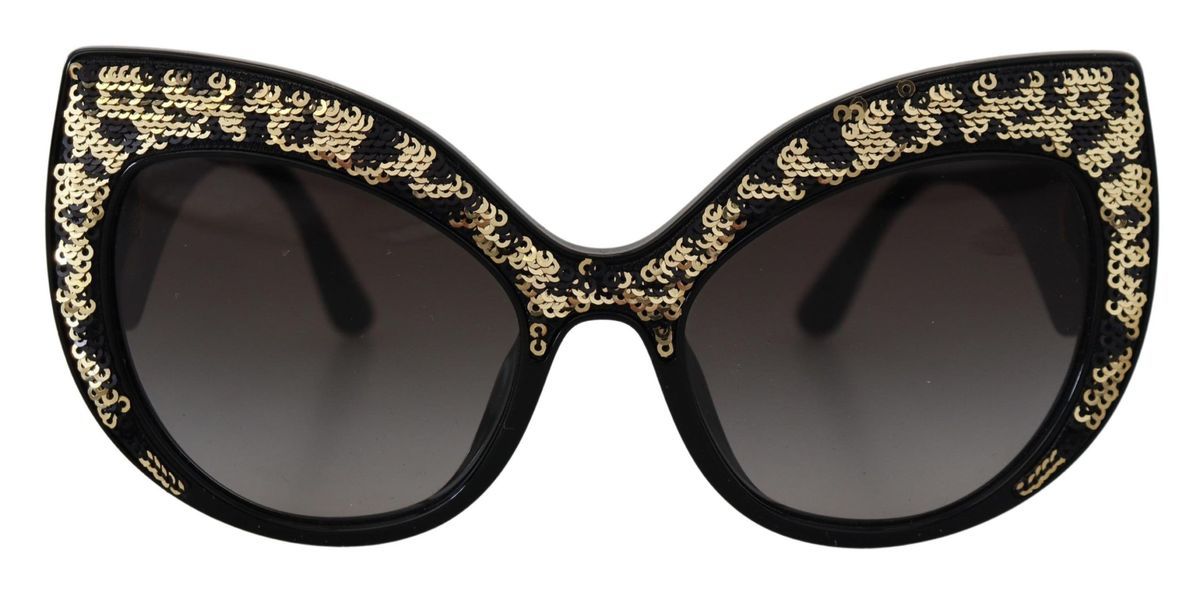Paillettenbesetzte Cat-Eye Sonnenbrille