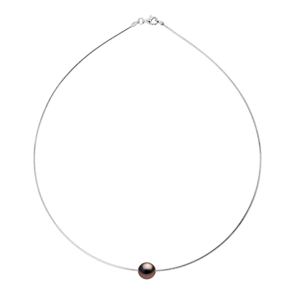 Minimalistische Omega-Halskette mit Perle