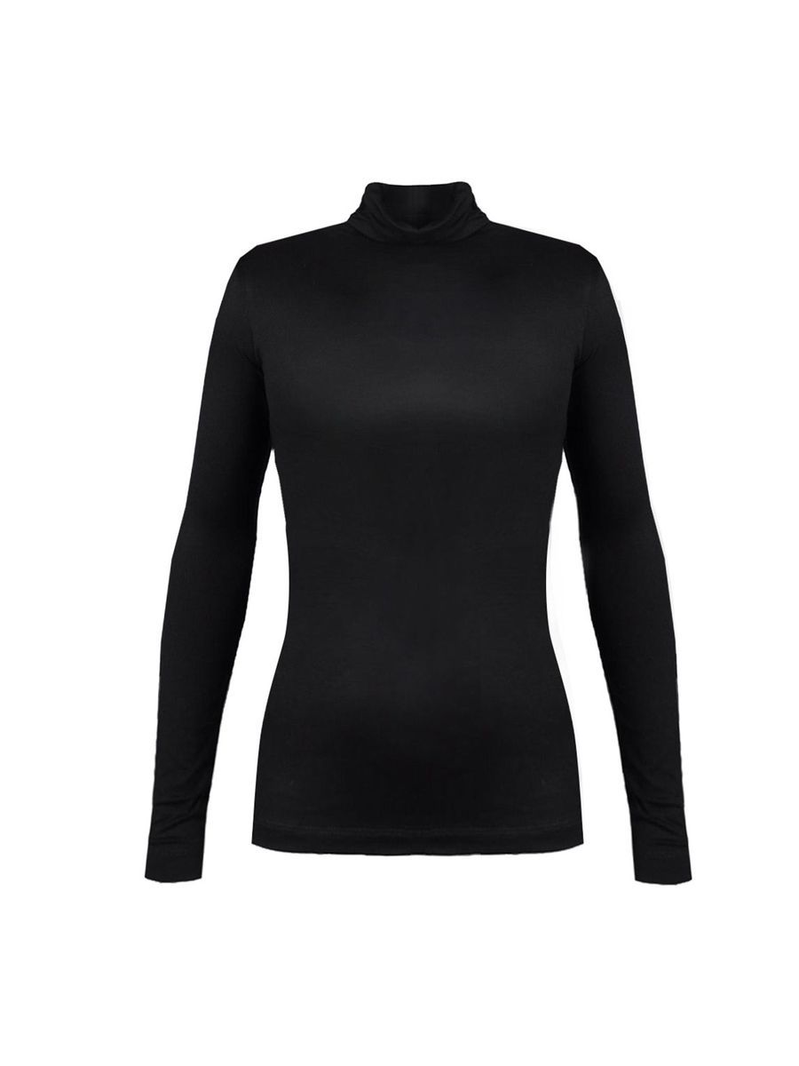 Schmal geschnittenes Langarmshirt mit Stehkragen