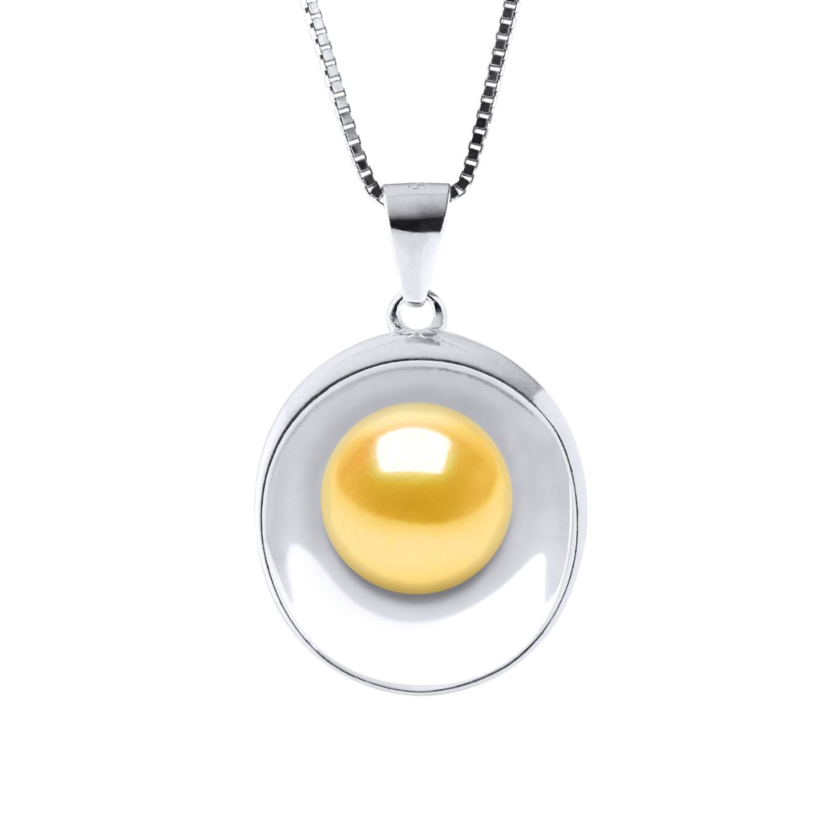Minimalistische Halskette mit goldener Perle