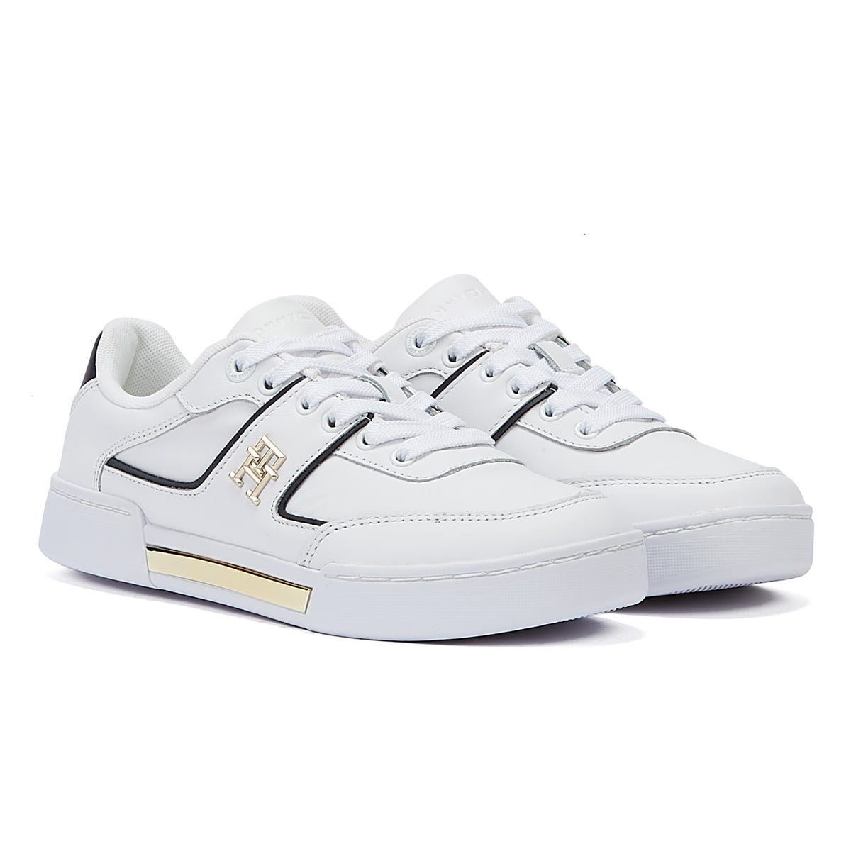 Schicke Leder Court-Sneaker