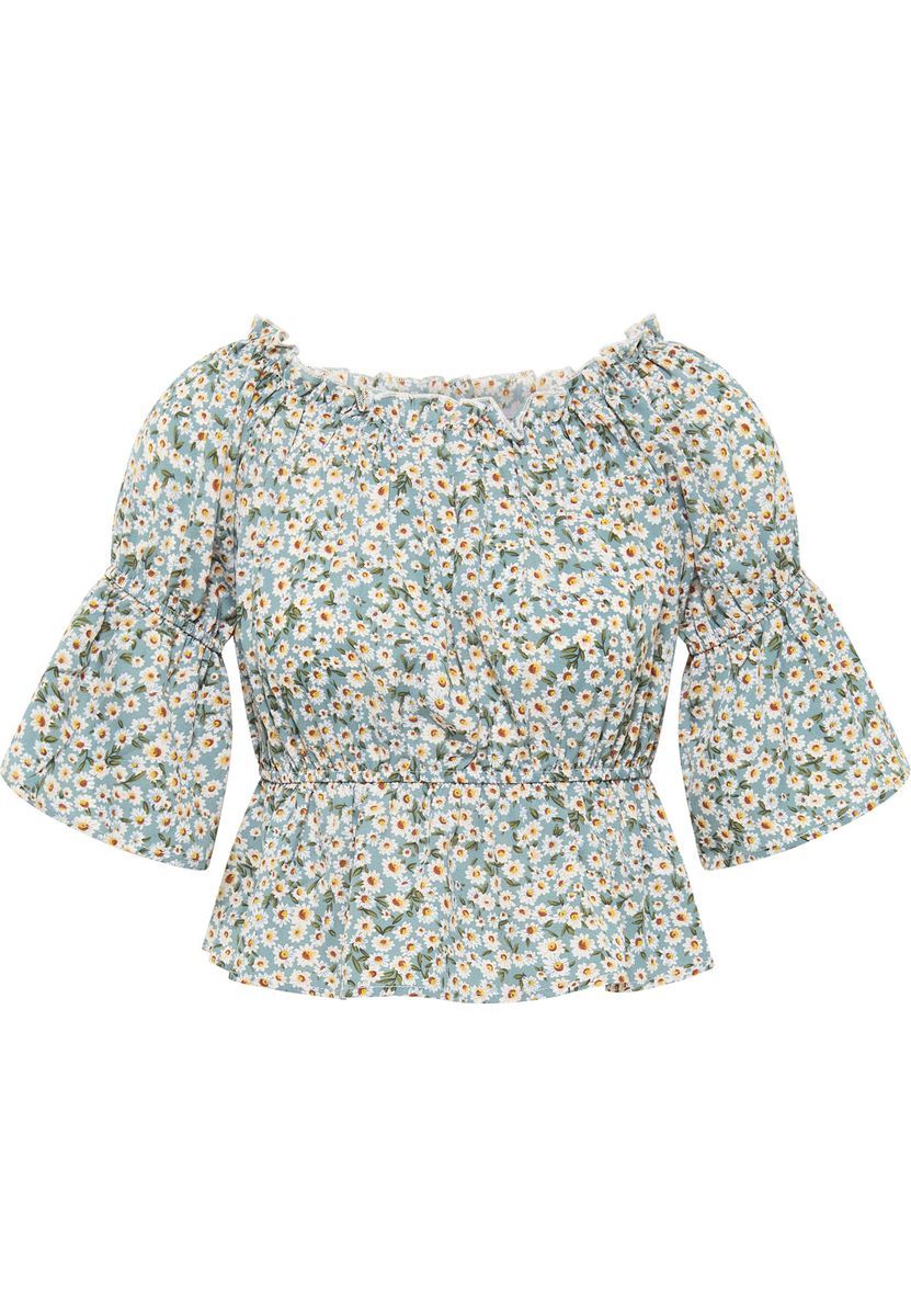 Romantisches Blumen-Schößchen im Carmen-Stil