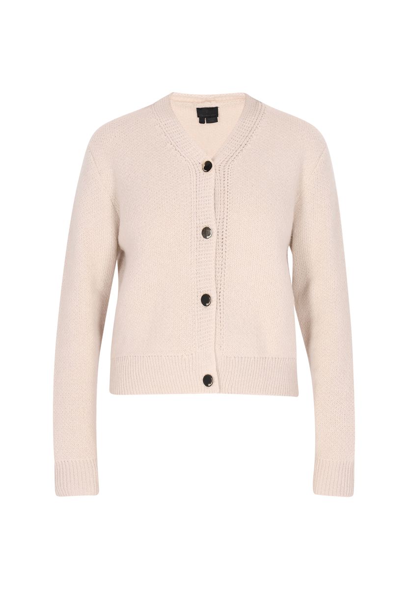 Strukturierte Cardigan-Strickjacke mit Knöpfen