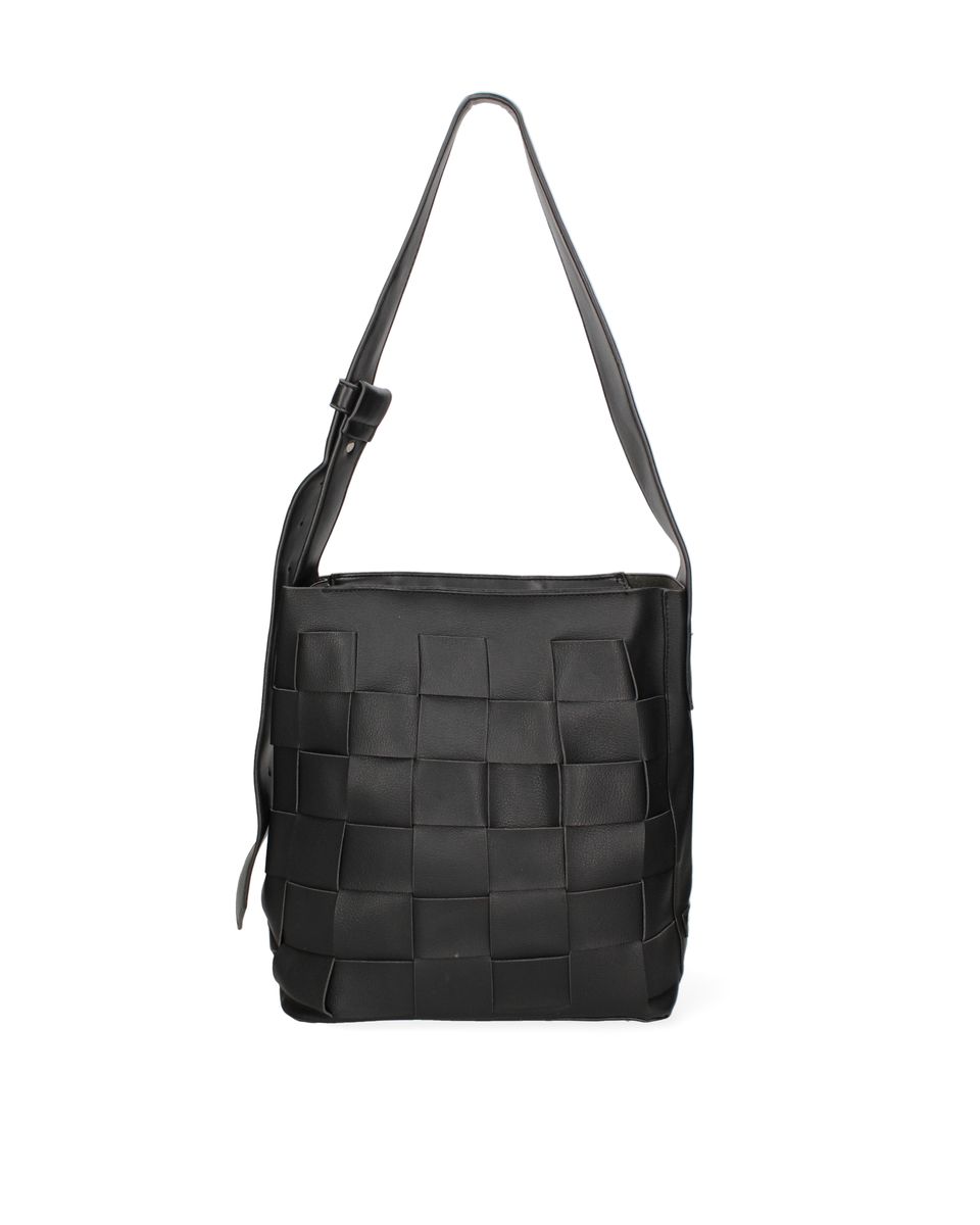 Geflochtene Schultertasche aus Kunstleder