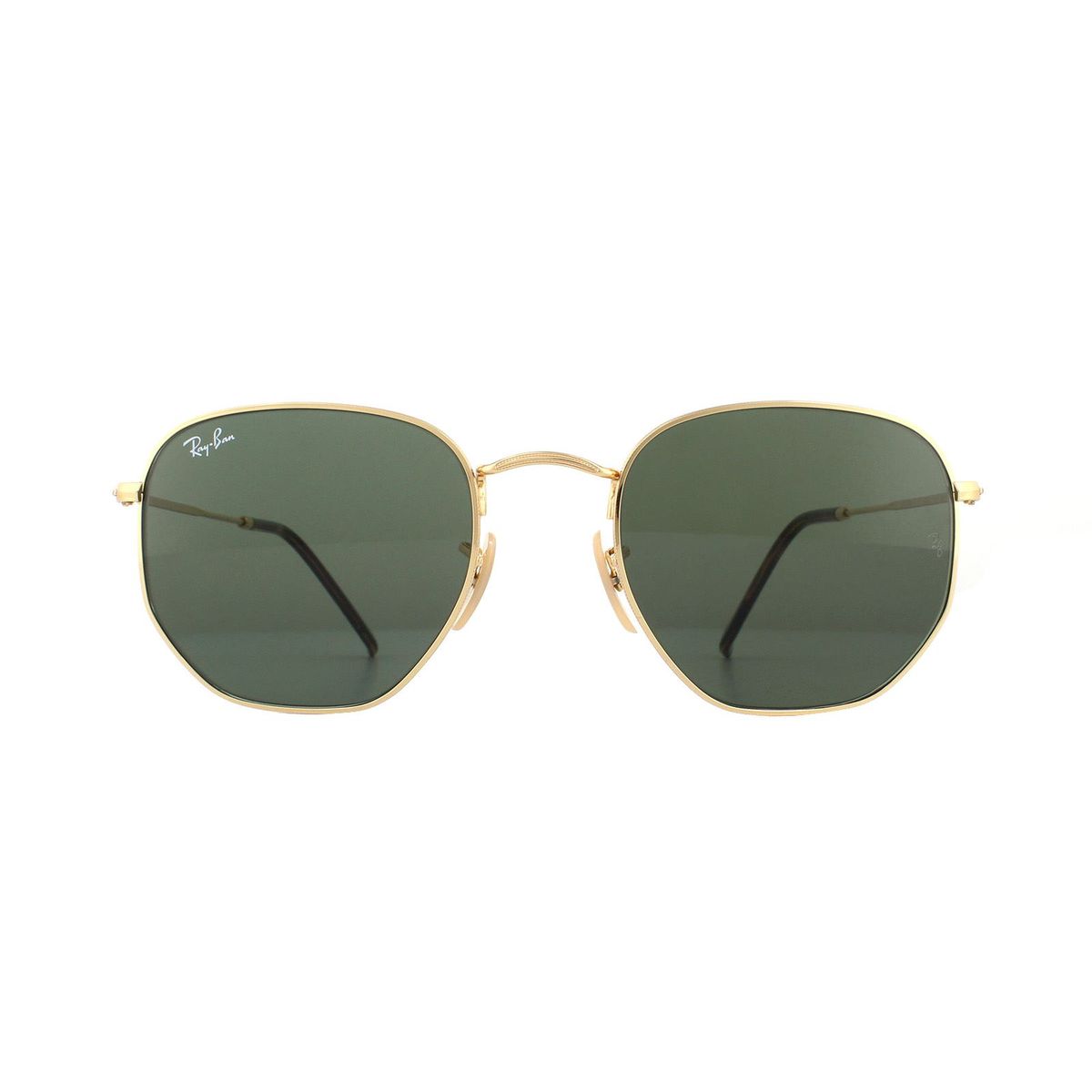 Moderne Sechseckige Metall-Sonnenbrille
