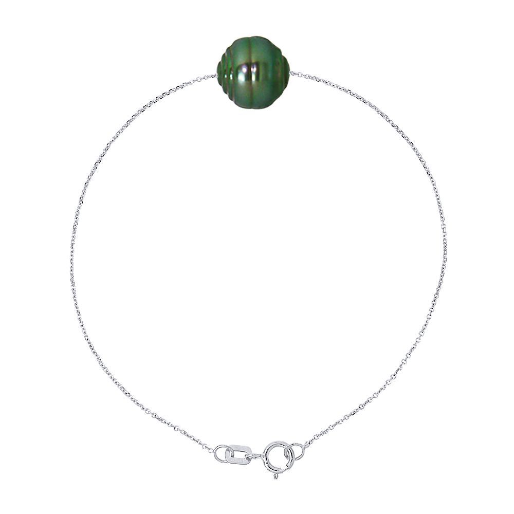 Tahitiperlen-Armband mit Diamanten