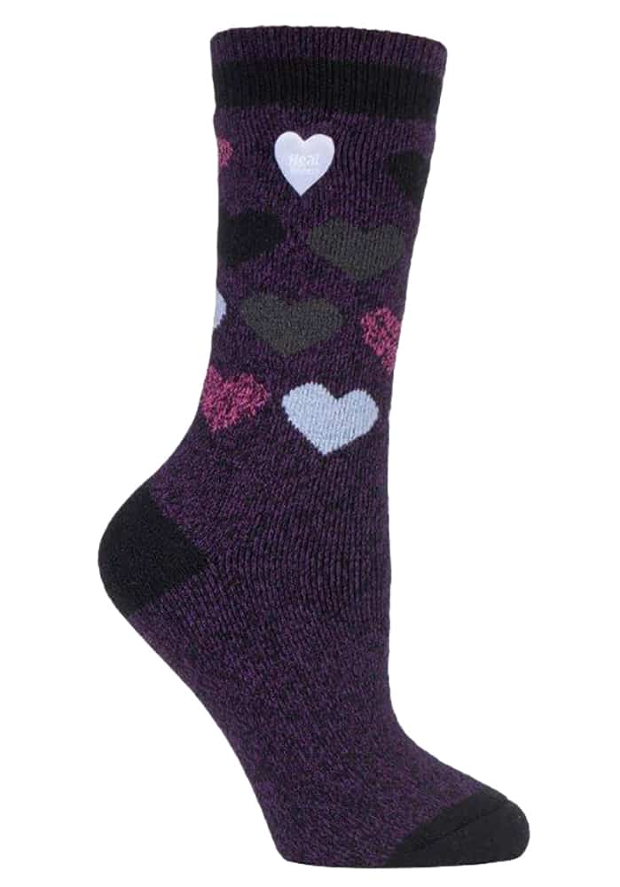 Thermosocken mit Herzmuster