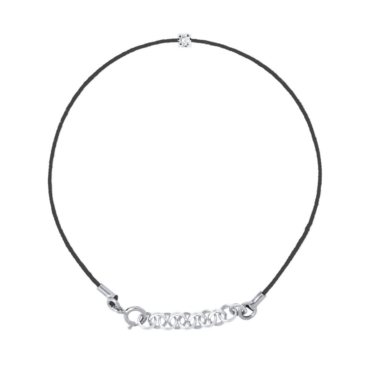 Diamant-Kreuz Armband aus Nylon