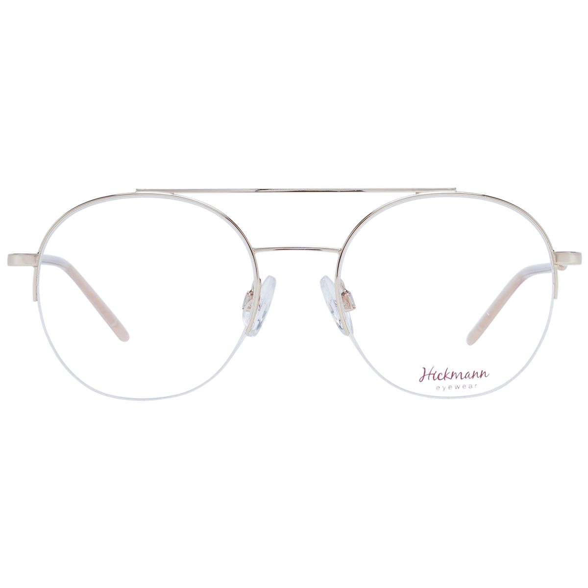 Elegante runde Doppelsteg-Brille